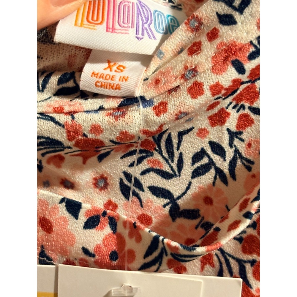 LuLaRoe Sleeveless, Floral Jumpsuit, with Pockets, Adj Straps, Sz XS - Picture 5 of 8